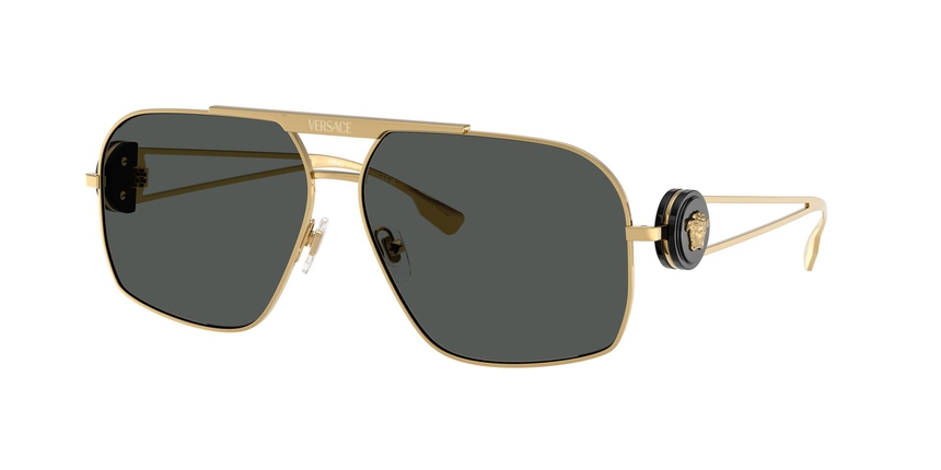 VERSACE-2269/S 100287 GOLD(DARK GREY 62*13, , hi-res image number 0