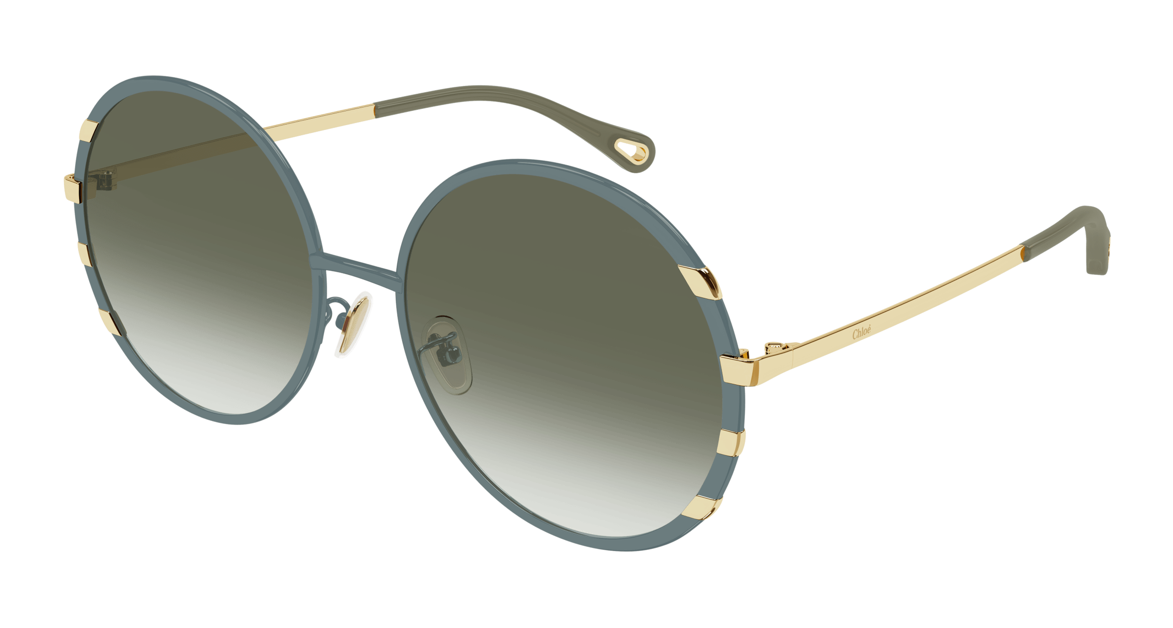 CHLOE-0144S/S 002 GREEN/GOLD(GREEN 58*19, Dorado | Verde, hi-res image number 0