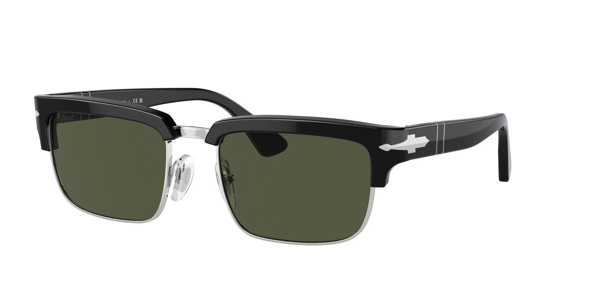 PERSOL-3354S/S 95/31 BLACK/SILVER(GREEN 56*20, , hi-res image number 0