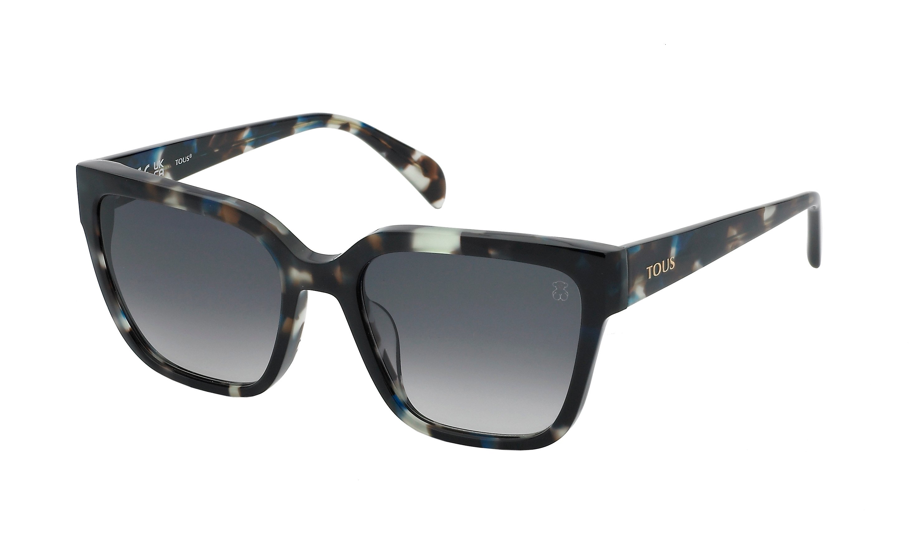 TOUS-B77/S 09UV BROWN/BLU HAVANA(SMOKE GRADIENT/MIRROR SILVER 54*18, Havana Azul, hi-res image number 0