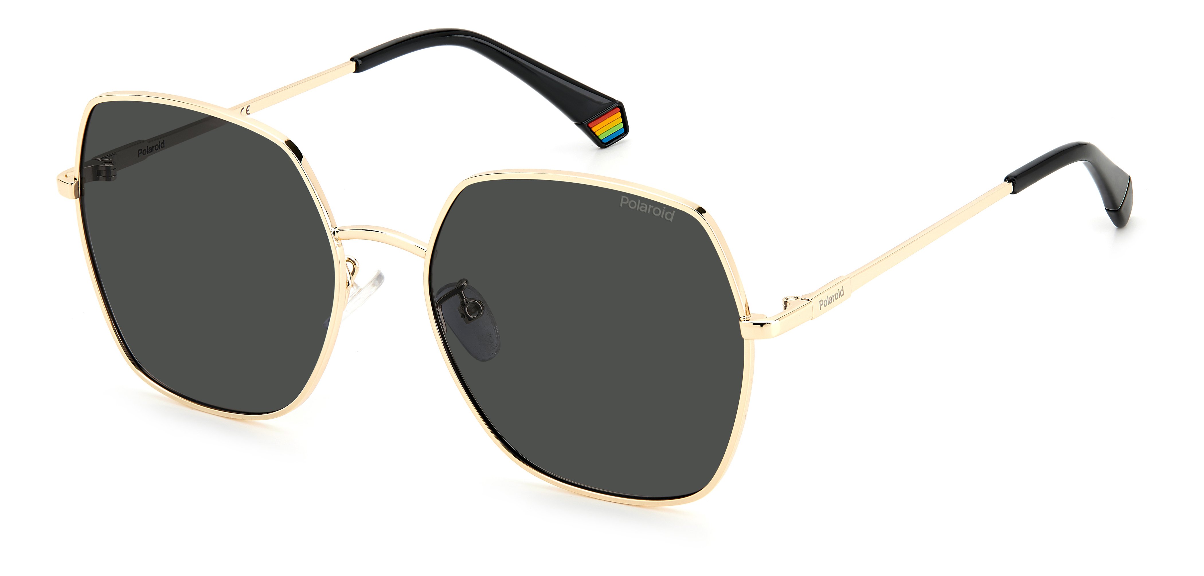 POLAROID-6178/G/S RHL*M9 GOLD BLACK_(GREY POLARIZED 58*18, , hi-res image number 0